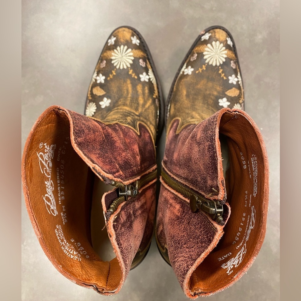 Dan Post Meadow Minstrel Cowgirl Boots Size 9.5 - Picture 7 of 14